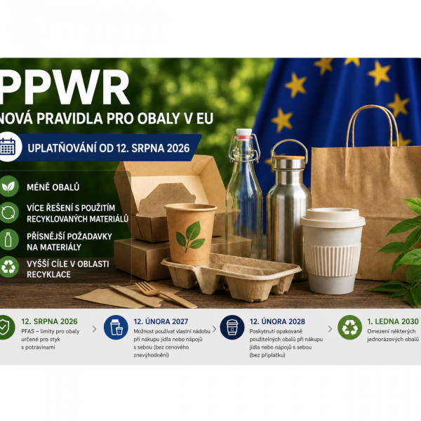 PPWR: NOVÁ PRAVIDLA PRO OBALY V EU